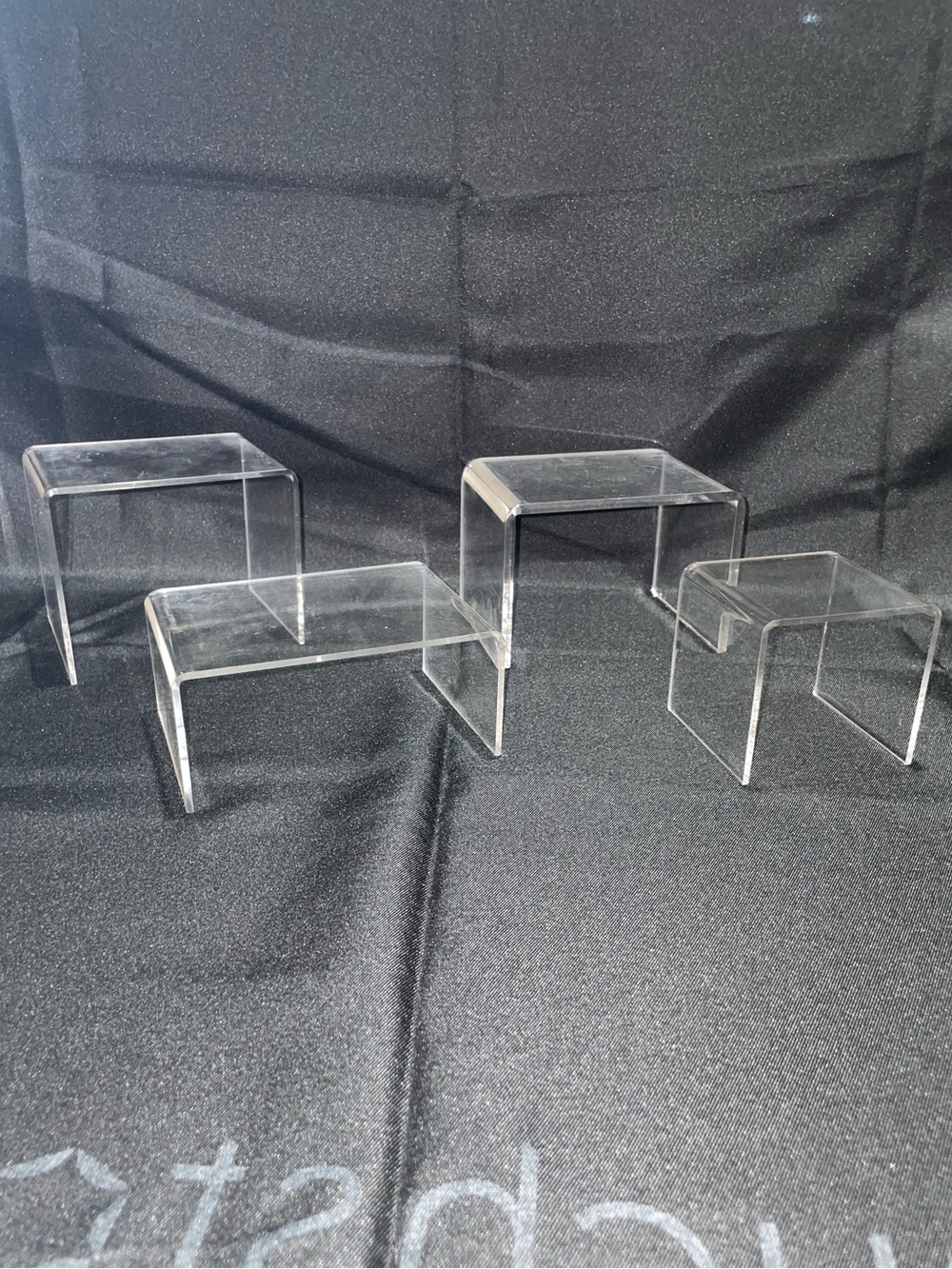 Clear Acrylic Display Risers Set of 4
